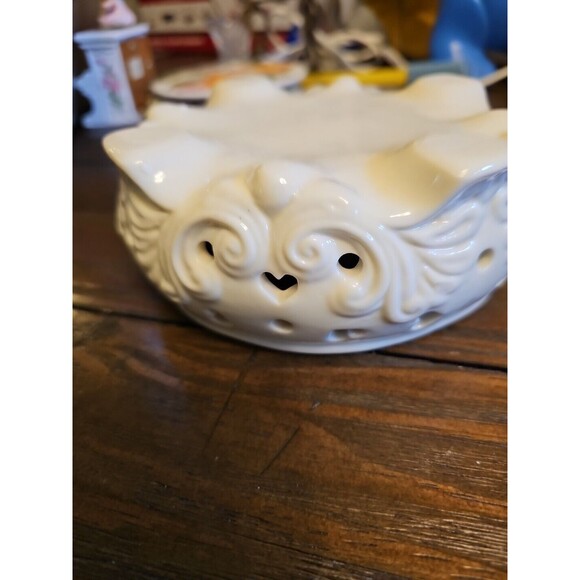 Vintage Pomander/Potpourri Bowl Ceramic Covered Ornate Bowl - Picture 6 of 6